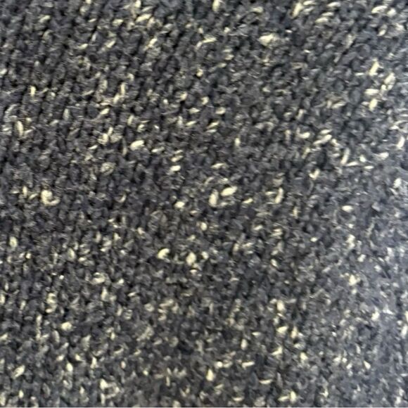 Anne Klein large turtleneck confetti popcorn knit blue sweater - Picture 4 of 5